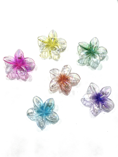 Wholesaler MY ACCESSORIES PARIS - HIBISCUS FLOWER HAIR CLIP