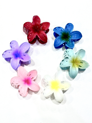 Wholesaler MY ACCESSORIES PARIS - HIBISCUS FLOWER HAIR CLIP