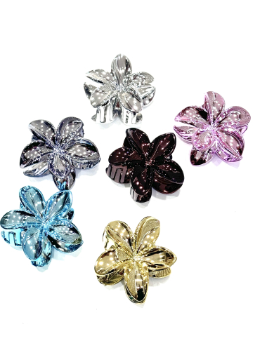 Wholesaler MY ACCESSORIES PARIS - HIBISCUS FLOWER HAIR CLIP