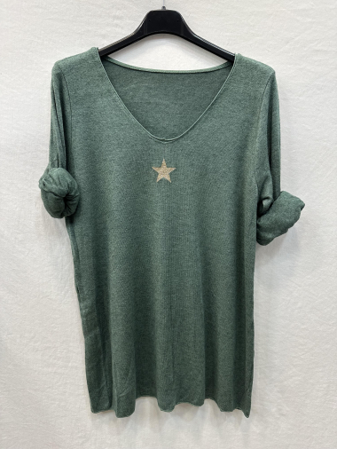 Wholesaler Mylee - Fine knit top with glittery star