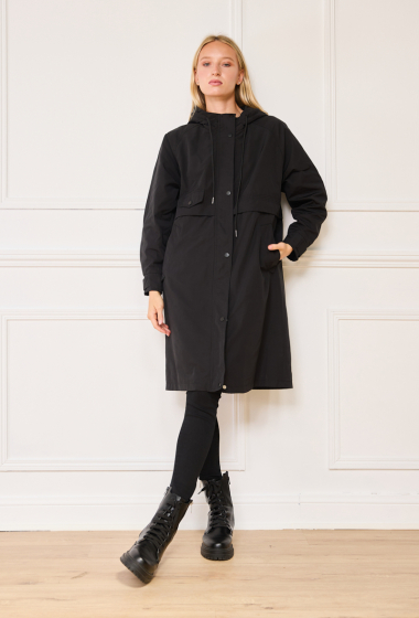 Wholesaler Nana Love - Trench coat with check finish