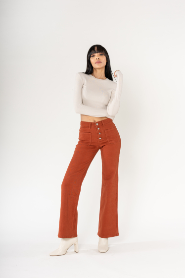 Wholesaler Nina Carter - Flare jean with buttons