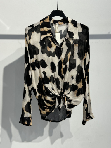 Wholesaler Noéline - Printed blouse with wool