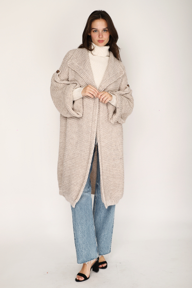 Grossiste Noéline - Manteau en maille oversized