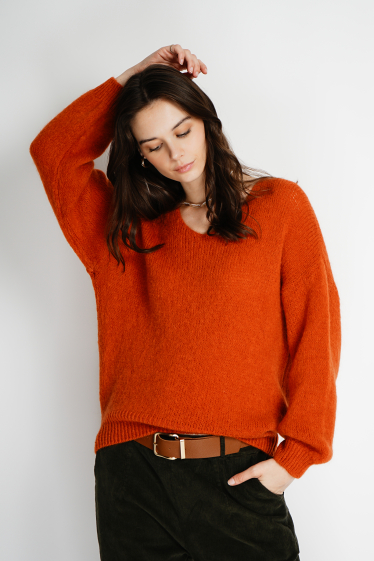 Wholesaler Noéline - Wool and kid mohair sweater - Bestseller