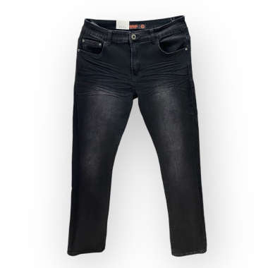 Grossiste Omnimen - Jeans Regular Noir Délavé