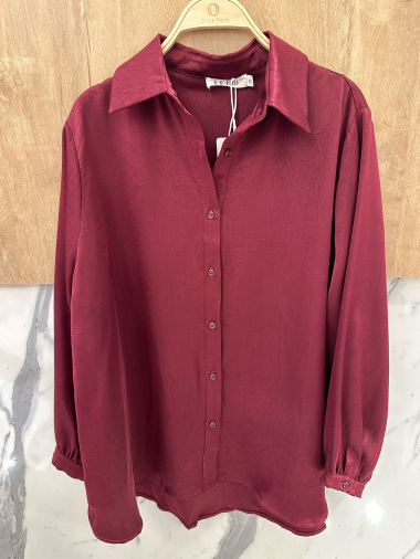 Wholesaler Orice - Oversized viscose satin shirt