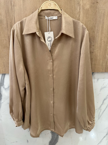 Wholesaler Orice - Oversized viscose satin shirt