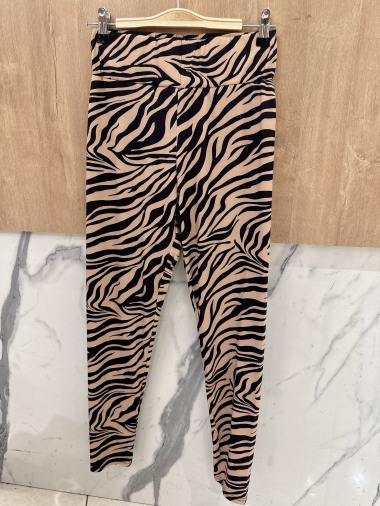 Wholesaler Orice - Basic zebra animal print leggings