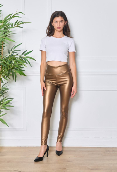 Großhändler Orice - Silm-Leggings aus Kunstleder