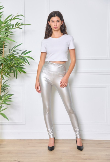 Großhändler Orice - Silm-Leggings aus Kunstleder