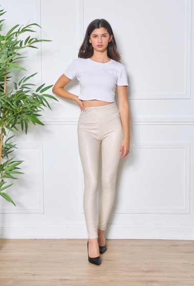 Wholesaler Orice - Slim faux leather leggings