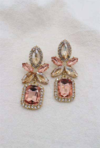 Grossiste Orient Express - Boucles d’oreilles en verre