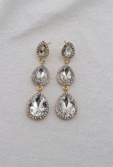 Grossiste Orient Express - Boucles d’oreilles en verre