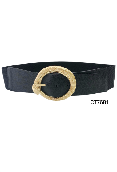 Grossiste ORIENT&CO - Ceinture élastique avec boucle métallique