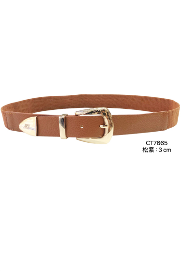 Grossiste ORIENT&CO - Ceinture élastique avec boucle métallique