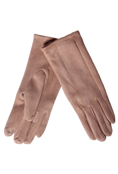 Grossiste ORIENT&CO - Gants uni avec le touch ecran sur les doigts