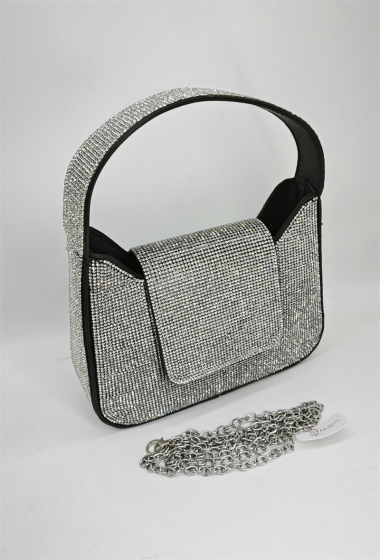 Grossiste ORIENT&CO - Petit Sac à Strass bi-matière