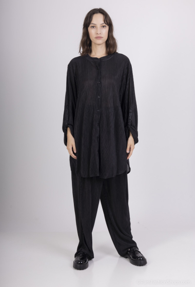 Wholesaler PANEIGE PARIS - Loose pleated shirt and pants set