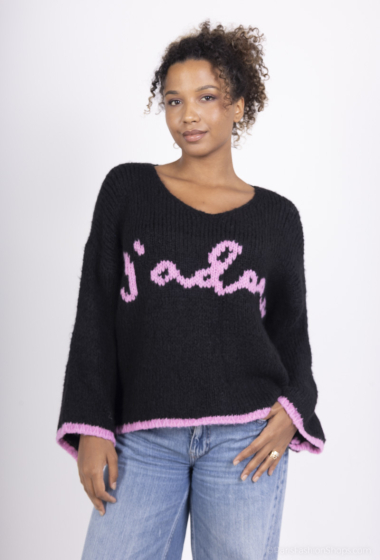 Wholesaler PANEIGE PARIS - J’adore long-sleeved sweater