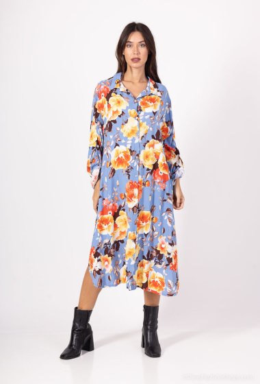 Wholesaler PANEIGE PARIS - Floral shirt dress