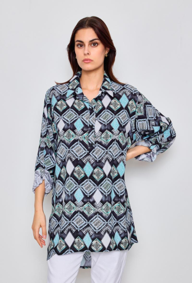 Wholesaler PANEIGE PARIS - Printed tunic with circular patterns