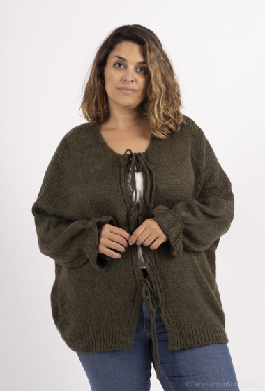 Wholesaler Pépouz' Paris - Plus size bow cardigan