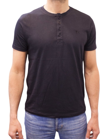 Großhändler Pierre Cardin - Kurzarm-T-Shirts mit Button-Down-Kragen