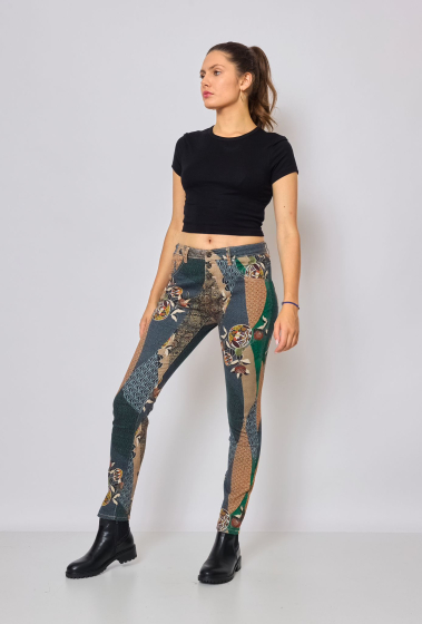 Wholesaler Place du jour - Printed pants