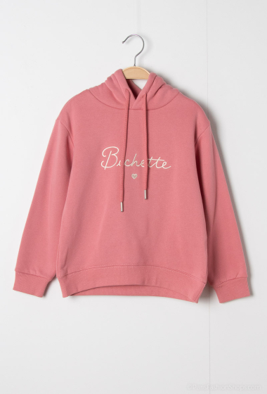 Grossiste PM Mère & Fille - Sweat à capuche avec inscription