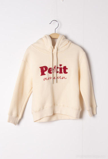 Grossiste PM Mère & Fille - Sweat à capuche avec inscription