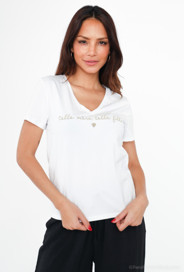 Wholesaler PM Mère & Fille - T-shirt with embroidery