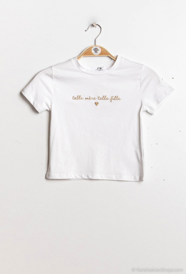 Wholesaler PM Mère & Fille - T-shirt with embroidery