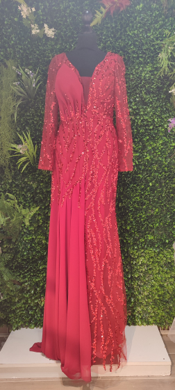 Grossiste Promarried - Robe de cocktail BURGUNDY