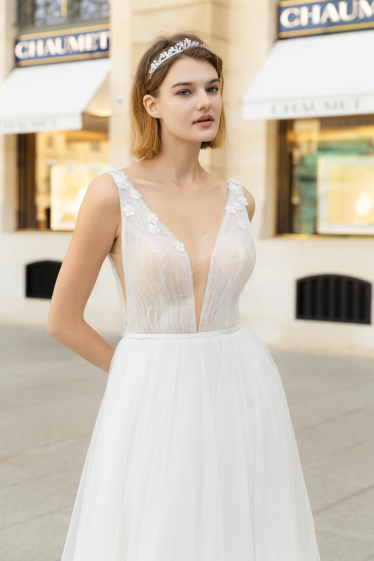 Wholesaler Promarried - Flared tulle wedding dress