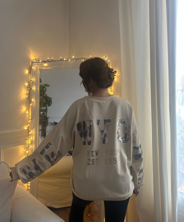 Wholesaler PROMISE - back printed sweatshirt