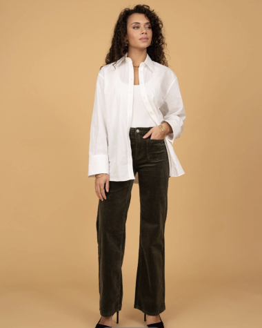 Grossiste R-Display - Pantalon Wide leg velour