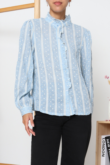 Wholesaler Revd'elle - Revd'elle - Shirt with ruffled collar