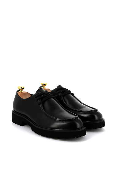 Mayorista Riveleft - Derbies Casual de Cuero con Suela Gruesa Dentada para Hombre