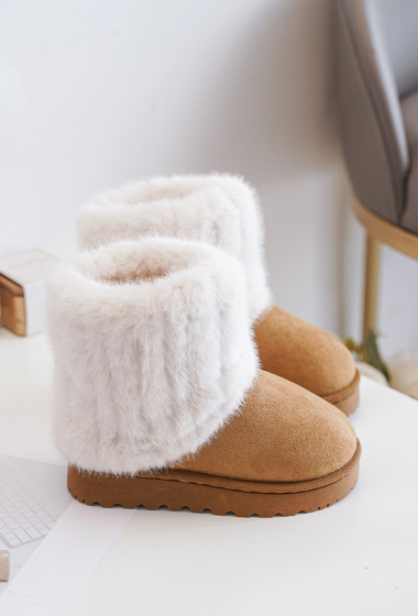 Wholesaler EMAGINE (Rock and Joy) - GIRL'S WEDGE BOOT WITH FUR