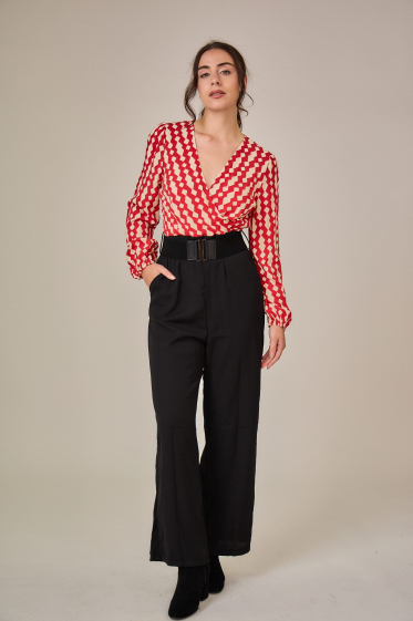 Wholesaler Rosa Fashion - Belted trouser suit