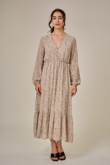 Wholesaler Rosa Fashion - Maxi dress with flower print