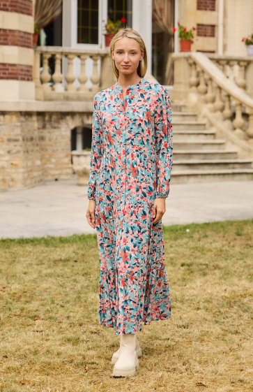 Wholesaler Rosa Fashion - Floral maxi dress