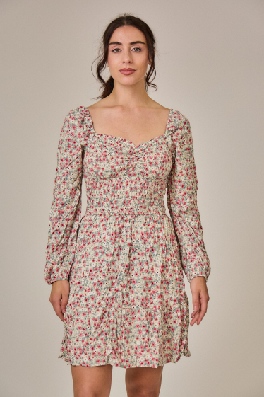 Wholesaler Rosa Fashion - Printed midi dress