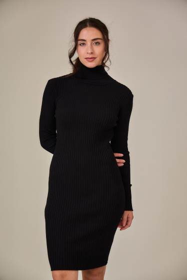 Wholesaler Rosa Fashion - Tight-fitting turtleneck dress