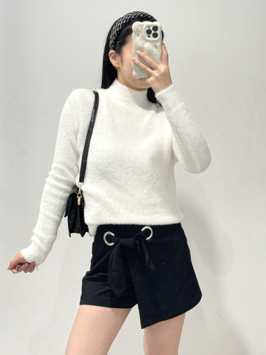 Wholesaler Rosy Days - Fluffy high-neck sweater