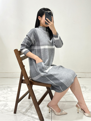 Wholesaler Rosy Days - Loose striped knit dress