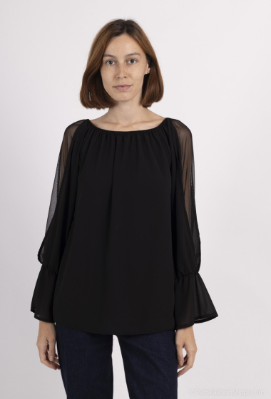 Grossiste RZ Fashion - Blouse manches mousseline