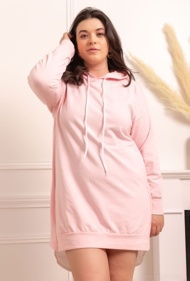 Grossiste RZ Fashion - Robe sweat bi-matière