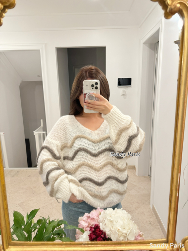 Großhändler Sandy Paris - Pullover mit Wolle und Alpaka